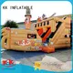 customized blow up water slide truck manufacturer for swimming pool 1