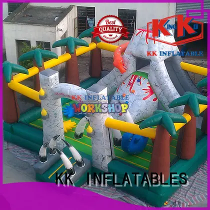 KK INFLATABLE castle water obstacle course good quality for adventure 1