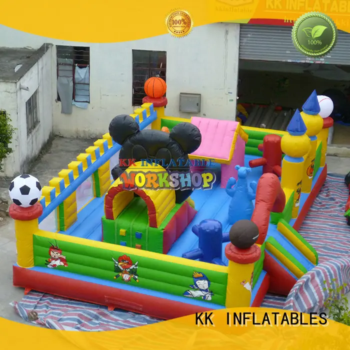 KK INFLATABLE customized jumping castle colorful for paradise 1