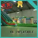 KK INFLATABLE fire truck shape inflatable slide manufacturer for swimming pool 1