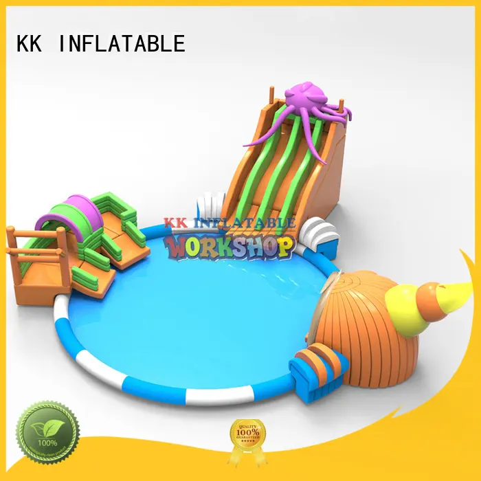 KK INFLATABLE slide pool combination inflatable water playground animal modelling for paradise 1