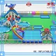 creative inflatable floating water park multichannel slide supplier for swimming pool 1