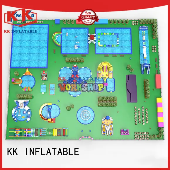 custom inflatable water playground multichannel good quality for seaside 1