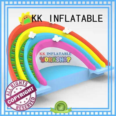 KK INFLATABLE rainbow inflatable water playground good quality for amusement park 1