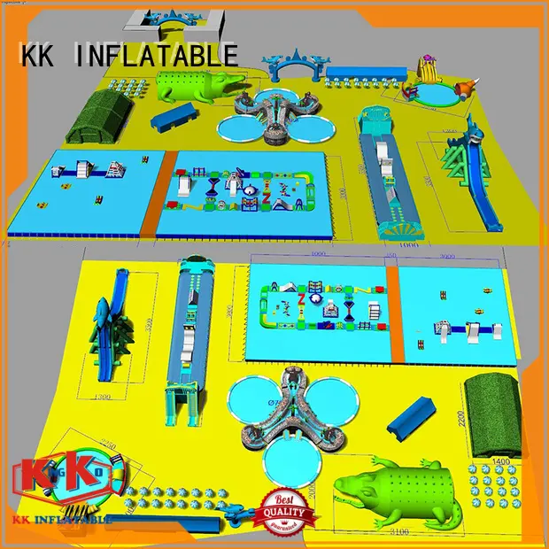 KK INFLATABLE large inflatable water playground supplier for seaside 1