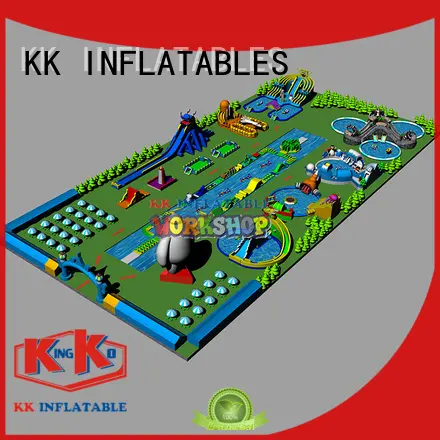 KK INFLATABLE multichannel inflatable water parks supplier for beach 1