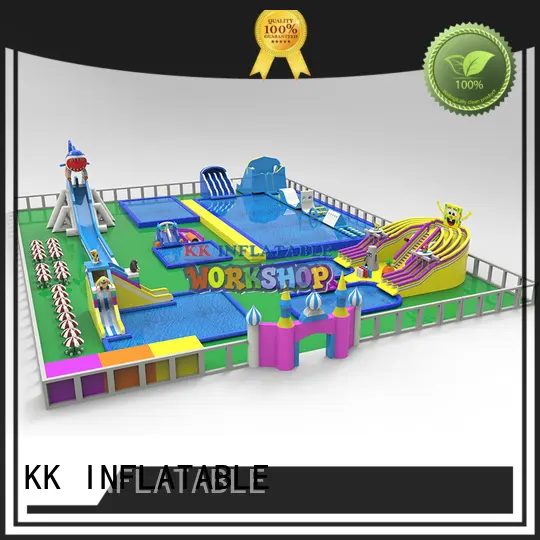 KK INFLATABLE slide pool combination inflatable water parks good quality for beach 1