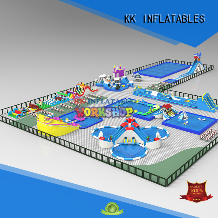 KK INFLATABLE rainbow inflatable water parks factory price for paradise 1