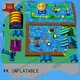 large inflatable water playground multichannel animal modelling for children 1
