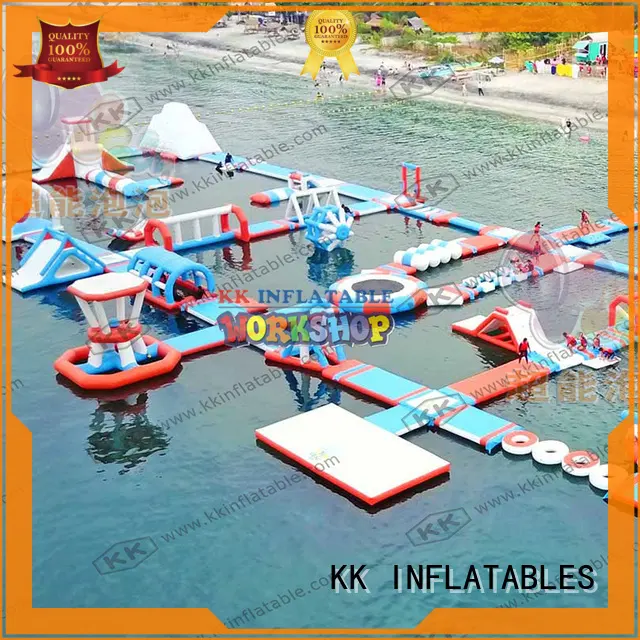 KK INFLATABLE blue inflatable water playground supplier for children 1