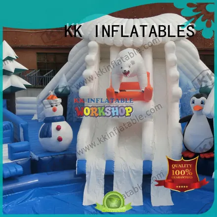 durable inflatable water playground blue good quality for beach 1