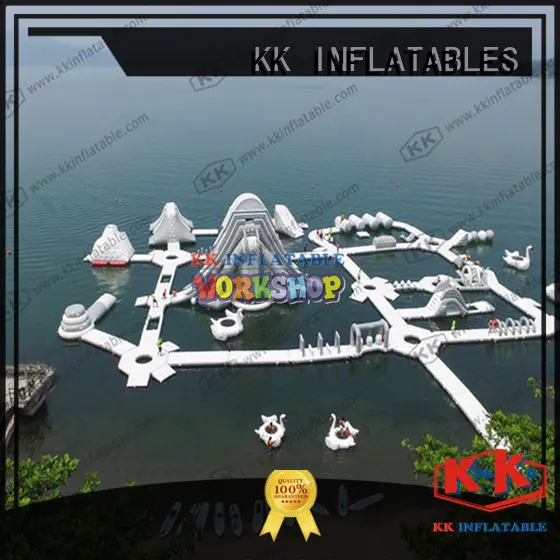KK INFLATABLE rainbow inflatable theme park supplier for beach 1