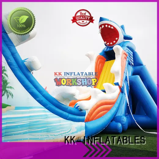 KK INFLATABLE blue inflatable theme playground manufacturer for seaside 1