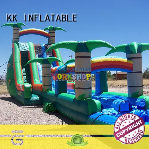 KK INFLATABLE rainbow inflatable water playground supplier for seaside 1