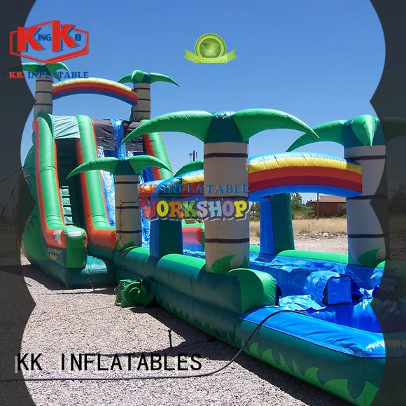 KK INFLATABLE blue inflatable theme playground good quality for beach 1