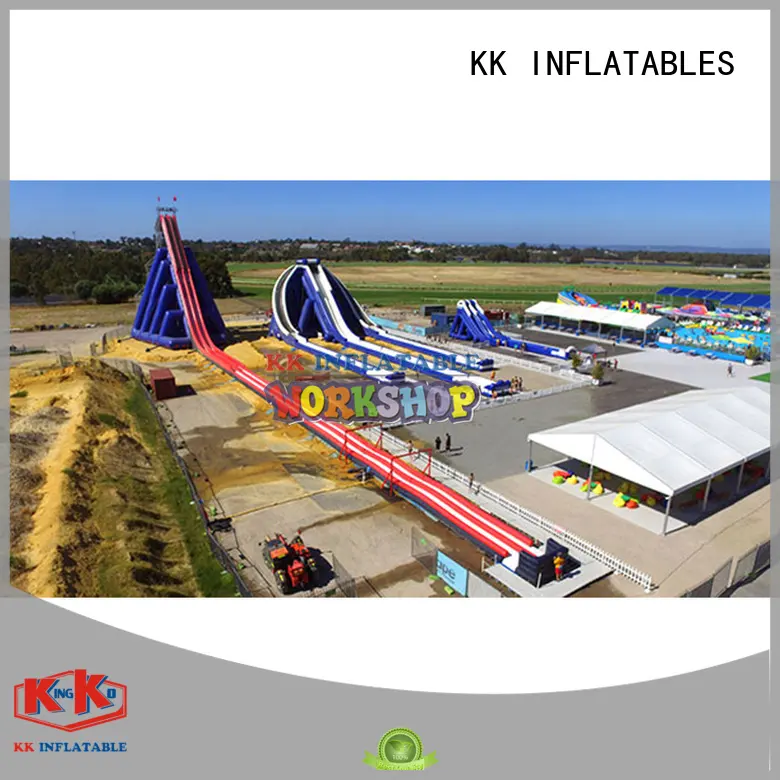 KK INFLATABLE slide pool combination inflatable water playground supplier for beach 1