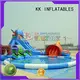 portable blow up water slide long OEM for playground 1