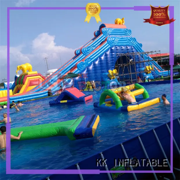 KK INFLATABLE slide pool combination inflatable theme park factory price for amusement park 1