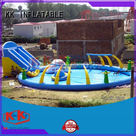 KK INFLATABLE slide pool combination inflatable water playground good quality for seaside 1