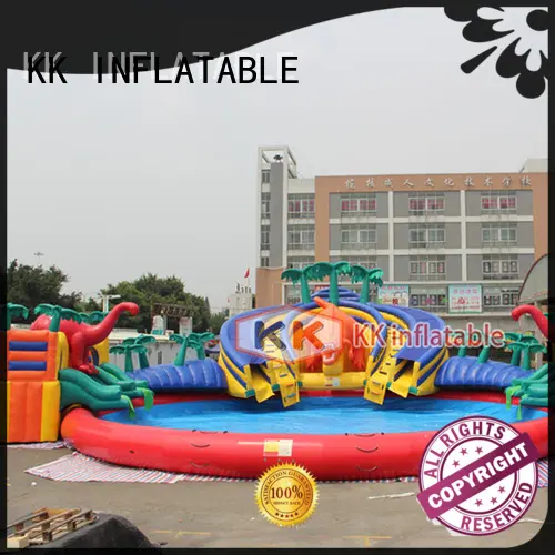 KK INFLATABLE animal model inflatable floating water park factory direct for swimming pool 1