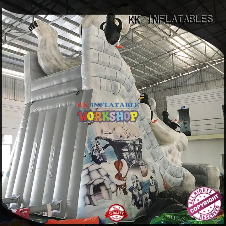 KK INFLATABLE fire truck party jumpers factory direct for playground 1