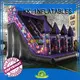 KK INFLATABLE fire truck shape blow up water slide manufacturer for exhibition 1
