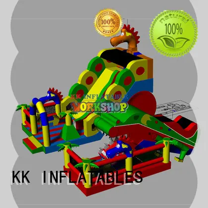 funny blow up water slide fire truck shape various styles for exhibition 1