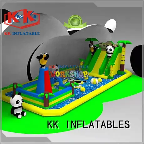 KK INFLATABLE cartoon water obstacle course good quality for racing game 1