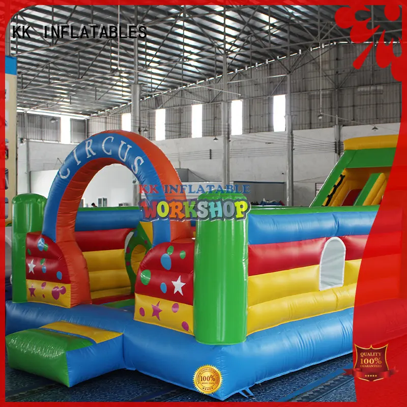 KK INFLATABLE large slide pool inflatable bounce house colorful for kids 1
