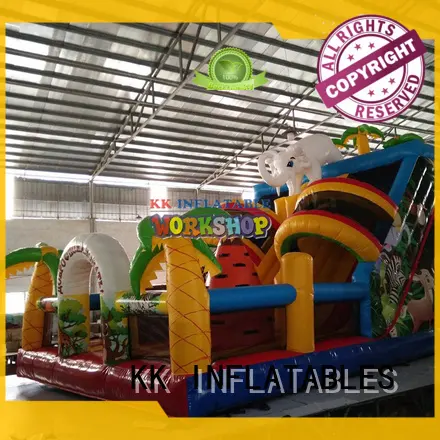 KK INFLATABLE animal shape inflatable castle colorful for paradise 1