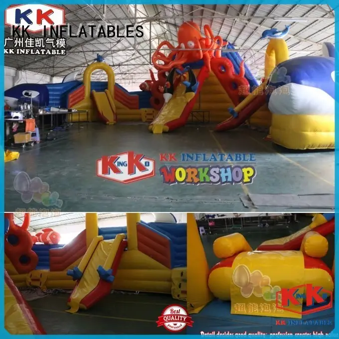 durable inflatable theme park blue factory price for paradise 1