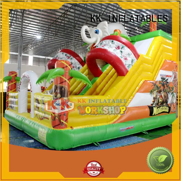 KK INFLATABLE cartoon water slide jumper factory direct for amusement park 1