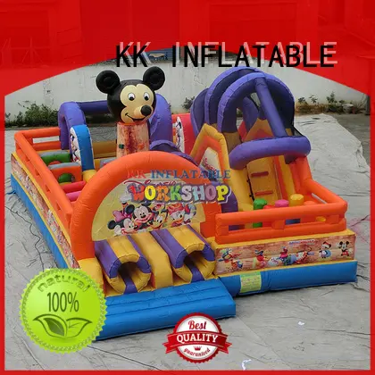 KK INFLATABLE transparent bouncy jumper factory direct for amusement park 1