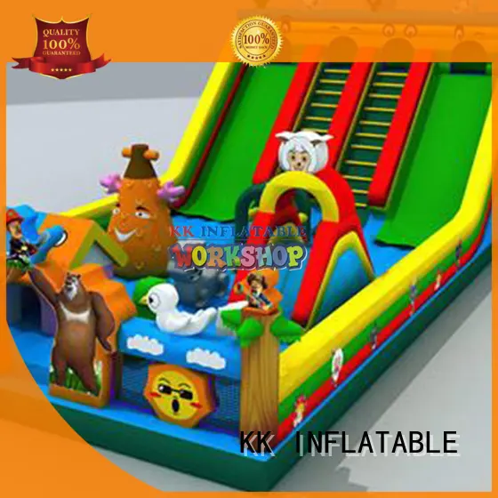 KK INFLATABLE transparent inflatable castle colorful for playground 1