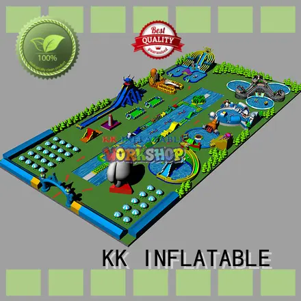 KK INFLATABLE blue inflatable theme playground manufacturer for paradise 1
