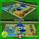 custom inflatable theme park blue good quality for beach 1
