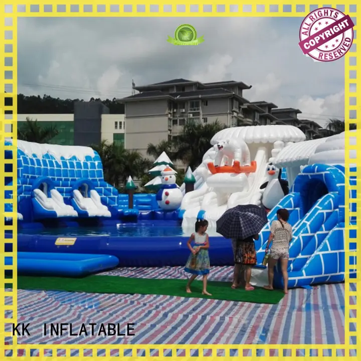 KK INFLATABLE rainbow inflatable theme park manufacturer for seaside 1
