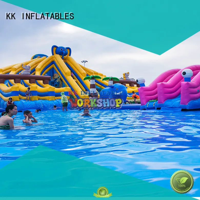 KK INFLATABLE dinosaur inflatable theme playground supplier for paradise 1