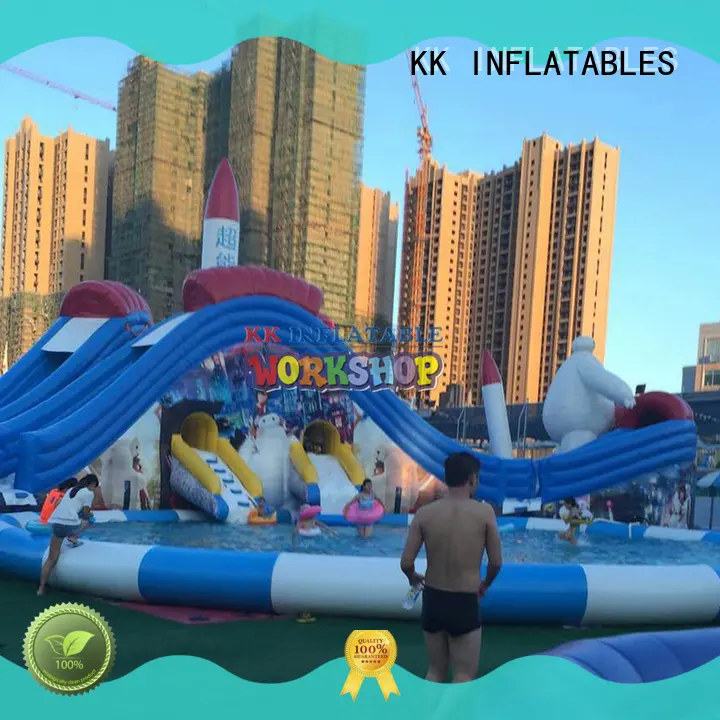 KK INFLATABLE giant blow up water slide buy now for swimming pool 1