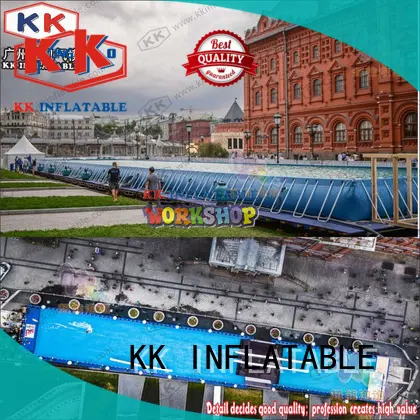 durable inflatable water playground rainbow factory price for seaside 1