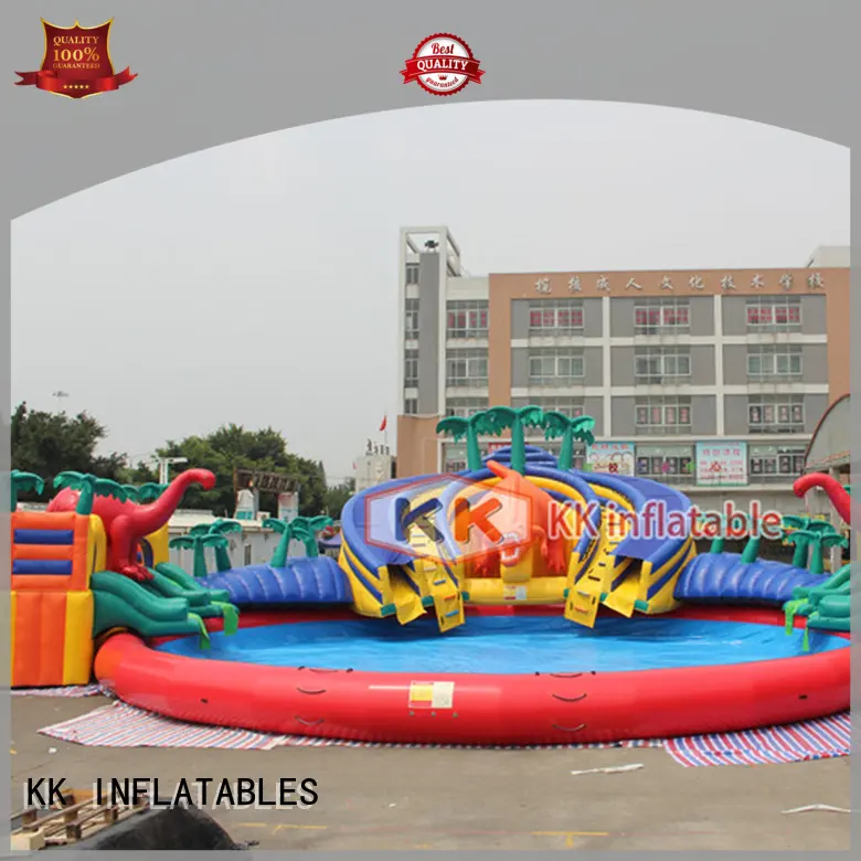 durable inflatable theme playground blue animal modelling for paradise 1