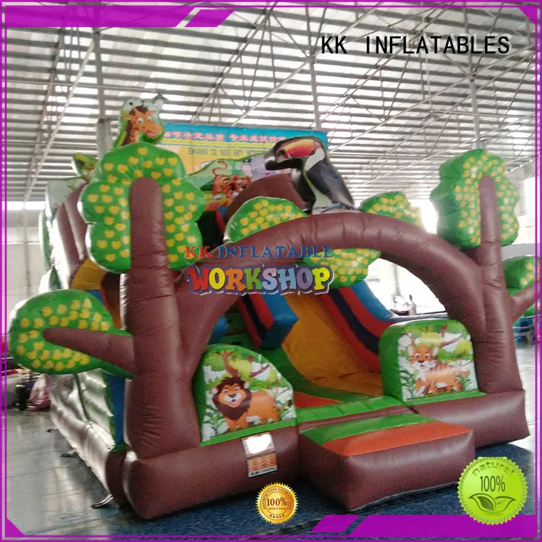 KK INFLATABLE trampolines inflatable play center supplier for playground 1