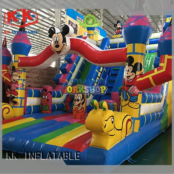 KK INFLATABLE transparent jumping castle colorful for amusement park 1