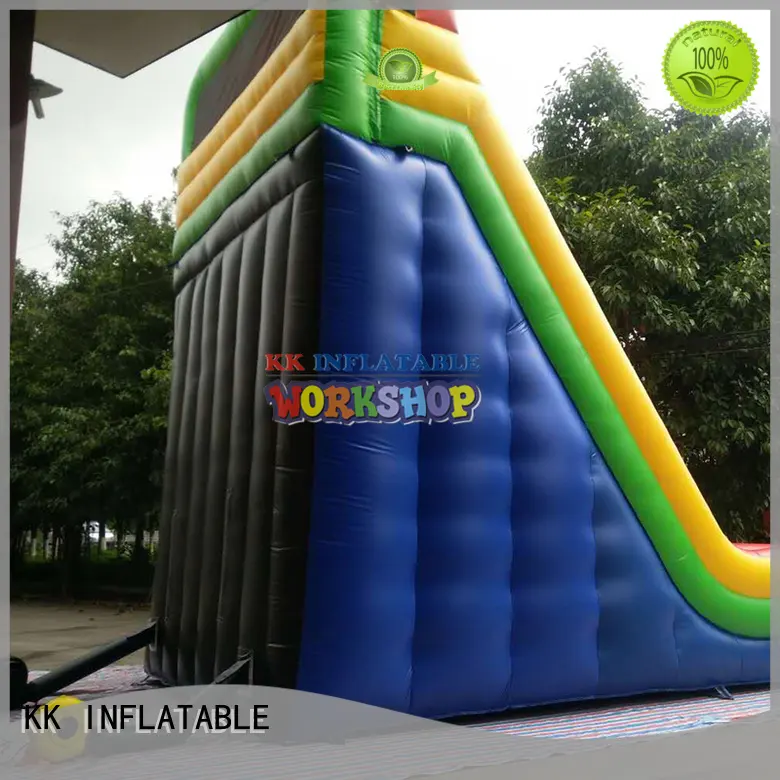 KK INFLATABLE fire truck shape blow up water slide various styles for exhibition 1