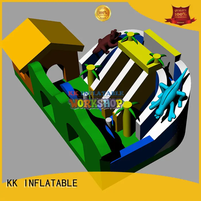 commercial inflatable play center bounce house colorful for kids 1