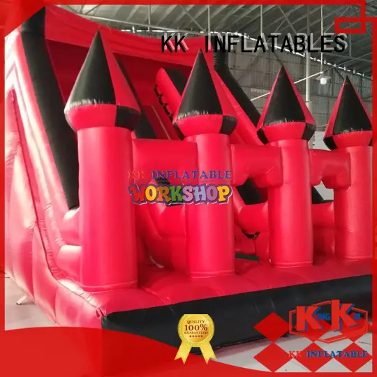 KK INFLATABLE transparent pig big water slides supplier for playground 1