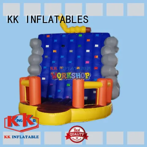 KK INFLATABLE trampoline kids climbing wall wholesale for training game 1