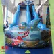KK INFLATABLE fire truck shape kids water slide manufacturer for playground 1