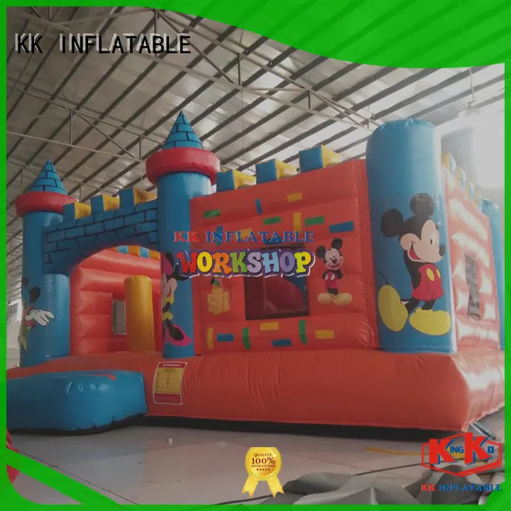 KK INFLATABLE transparent moon bounce supplier for paradise 1