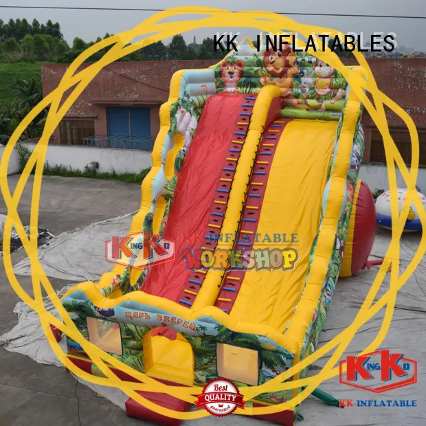 KK INFLATABLE truck kids water slide supplier for exhibition 1